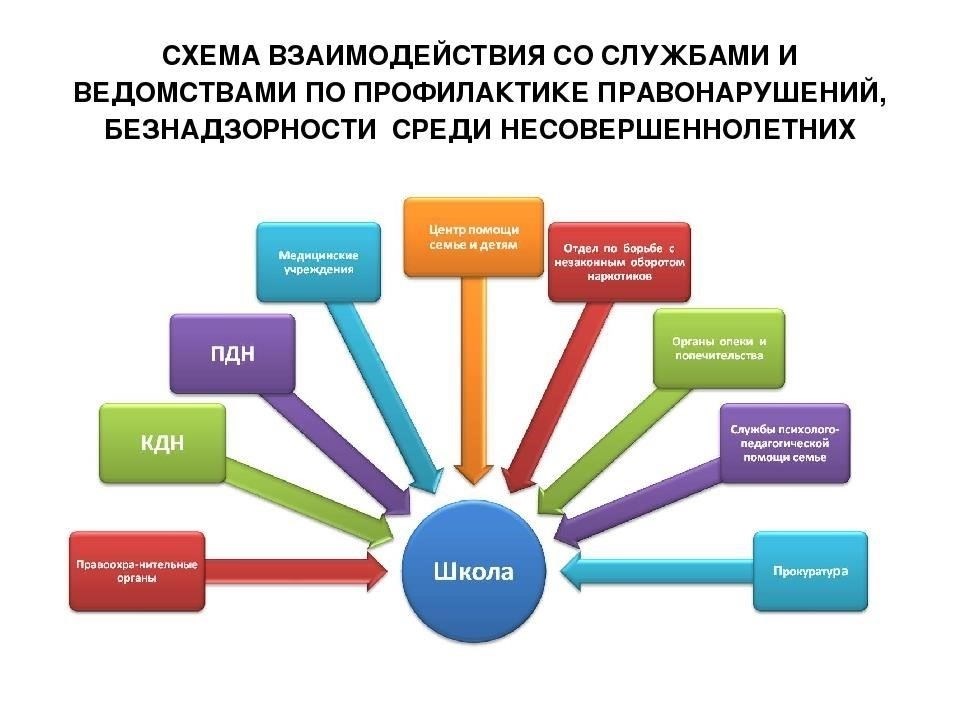 Сотрудничество со школами и молодежными центрами по профилактике преступности